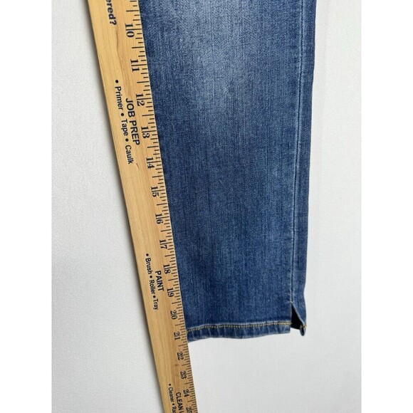 Judy Blue Skinny Fit Capri Women’s 1/25 Blue Denim Jeans Mid Rise Side Slit NEW - Picture 10 of 12